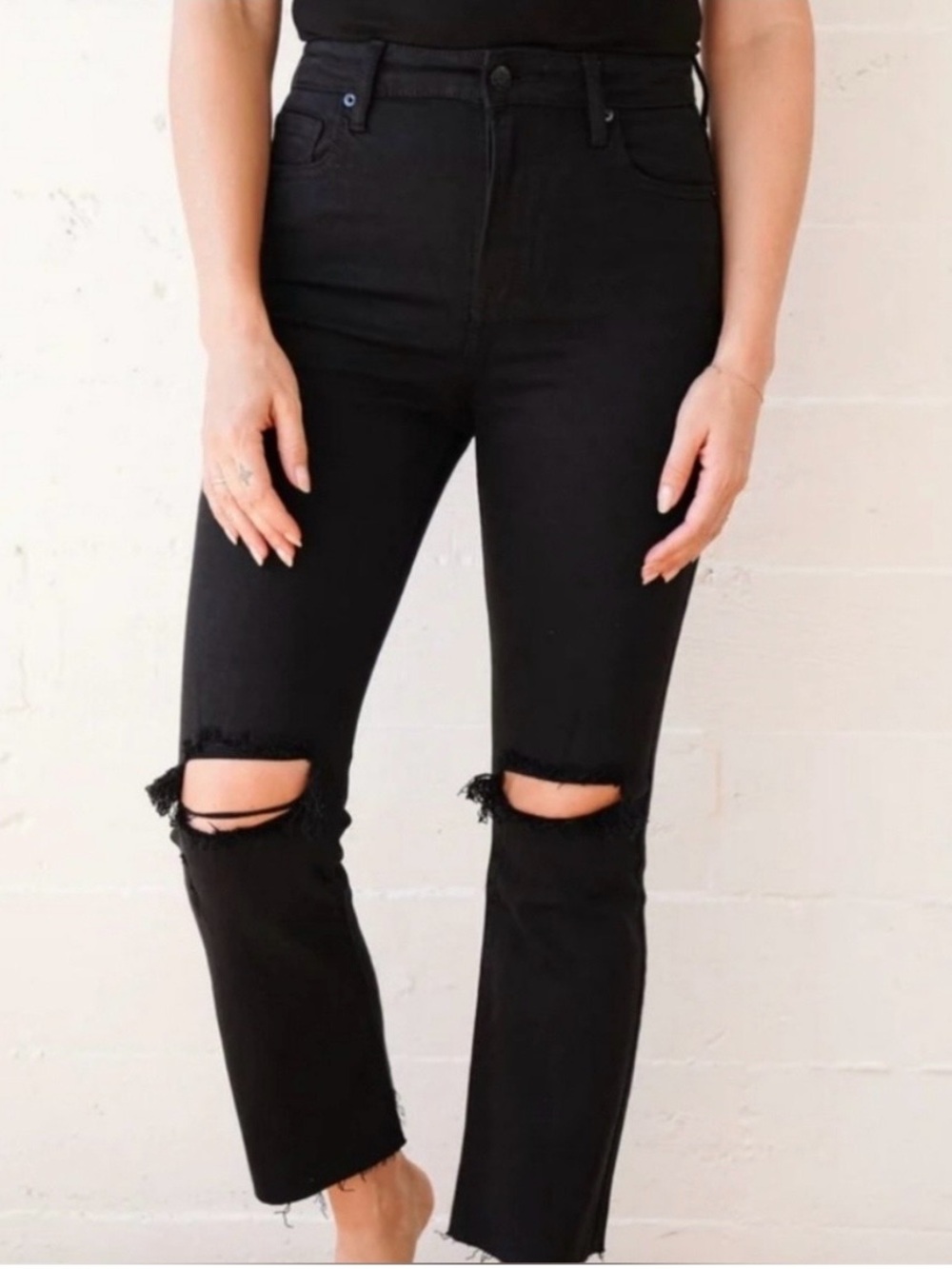 CJLA “Kate” Black Distressed Women's Jeans size 3